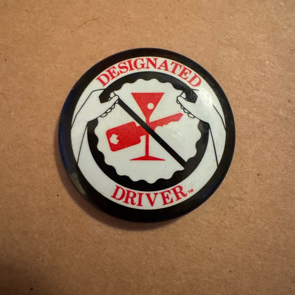 Bundle 3 for $10 Vintage Designated Driver Badge Pin